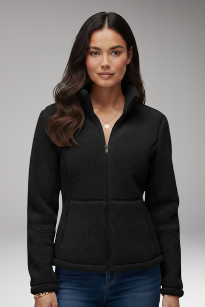 Women's Fleece Jacket Zipper Closure
