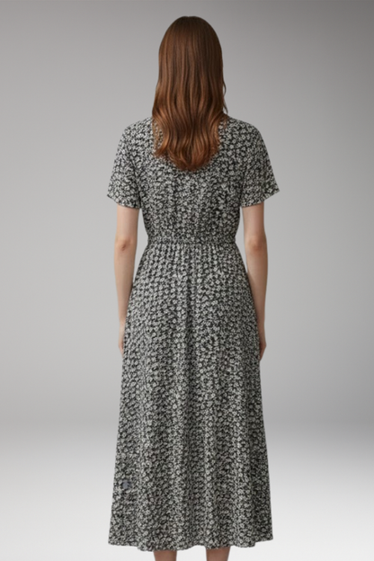 Women's Floral Maxi Dress Flowing Silhouette