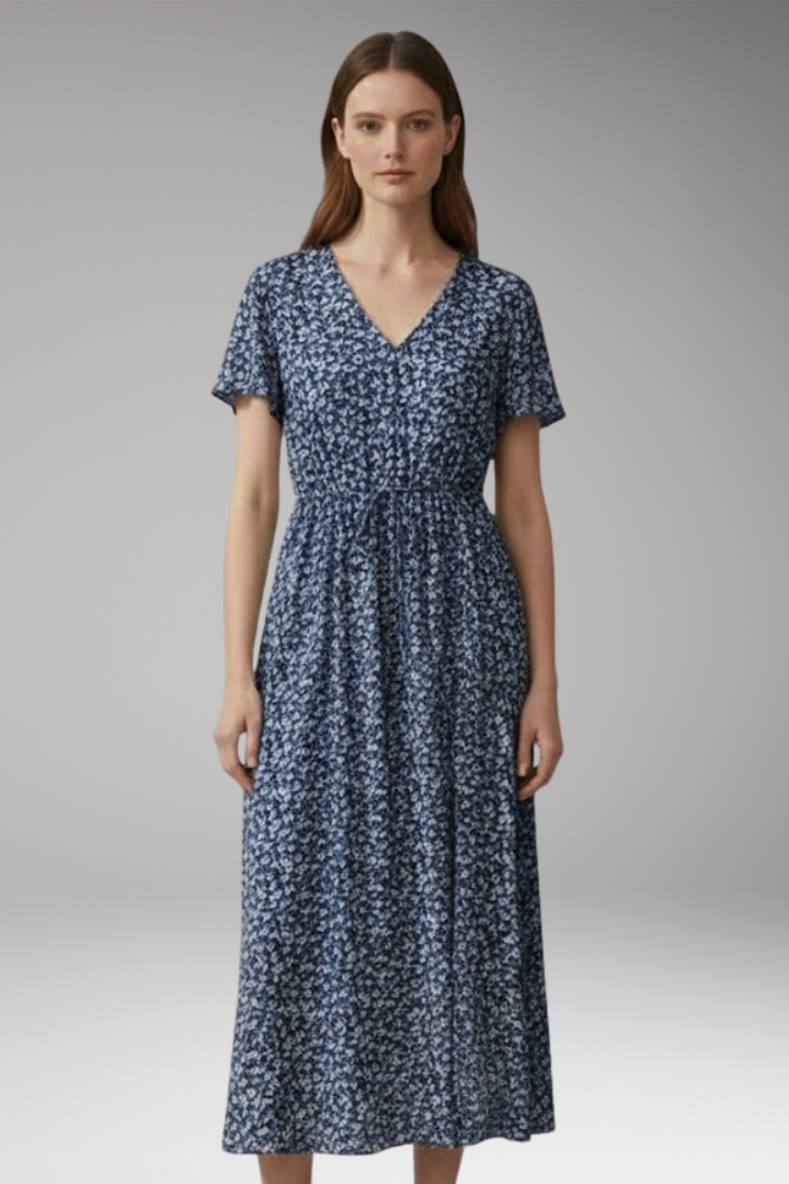 Women's Floral Maxi Dress Flowing Silhouette