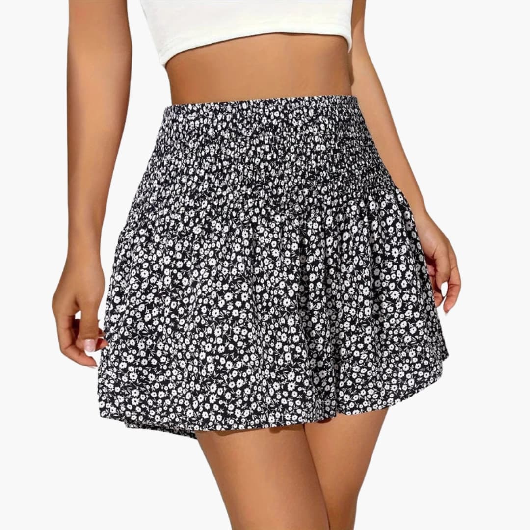 Women's Floral Shorts Elastic Waist