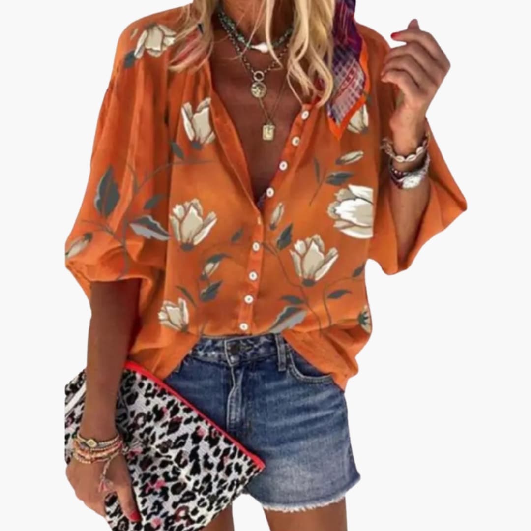 Women's Floral Blouse Woven