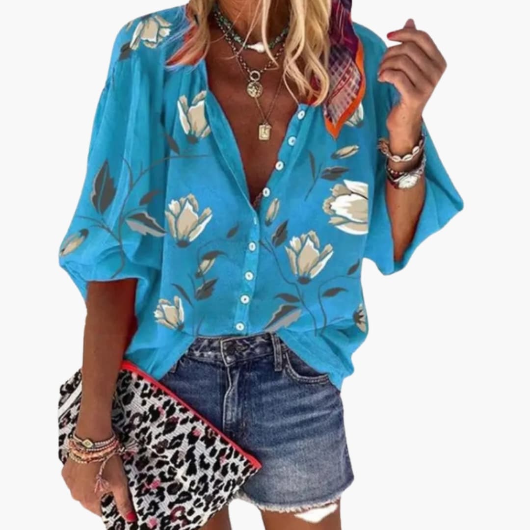 Women's Floral Blouse Woven