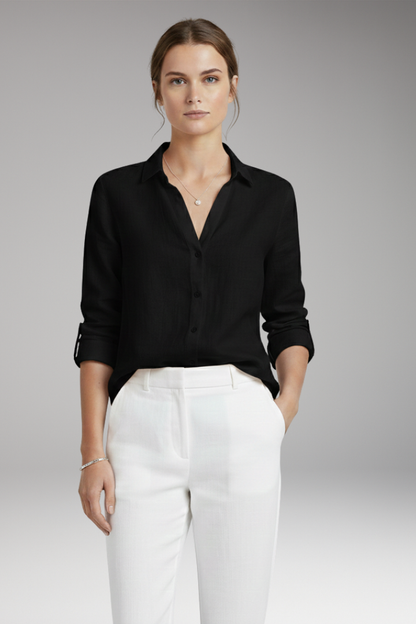 Women's Long Sleeve Floral Blouse