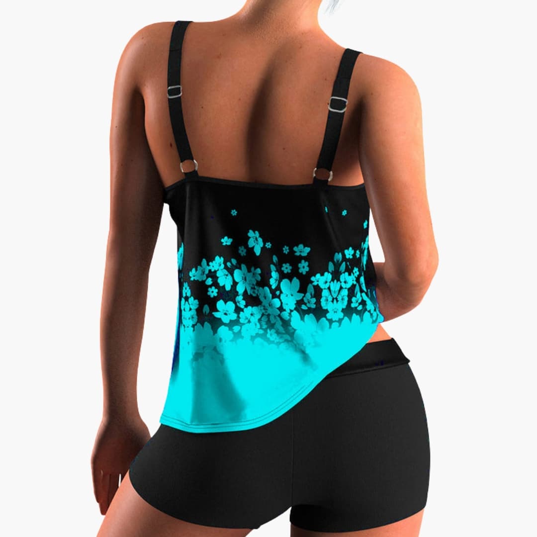 Women's Floral Tankini Swimsuit Set - VibreMode