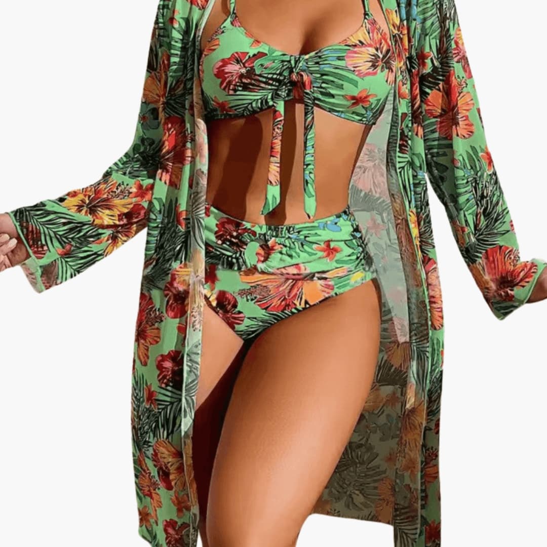 Women's Floral Bikini Set 3 Piece