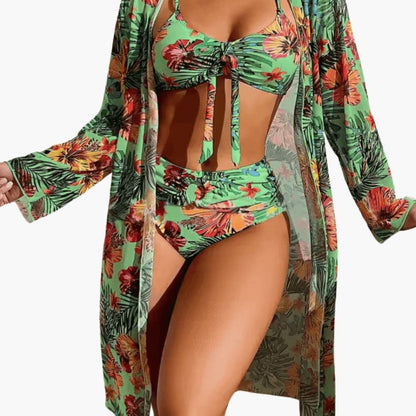 Women's Floral Bikini Set 3 Piece