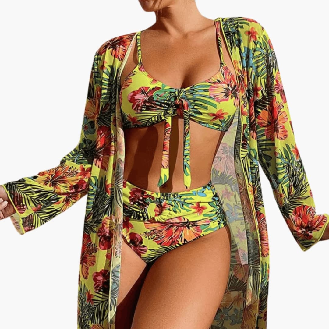 Women's Floral Bikini Set 3 Piece