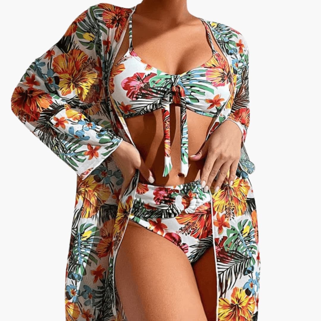 Women's Floral Bikini Set 3 Piece