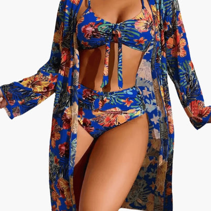 Women's Floral Bikini Set 3 Piece