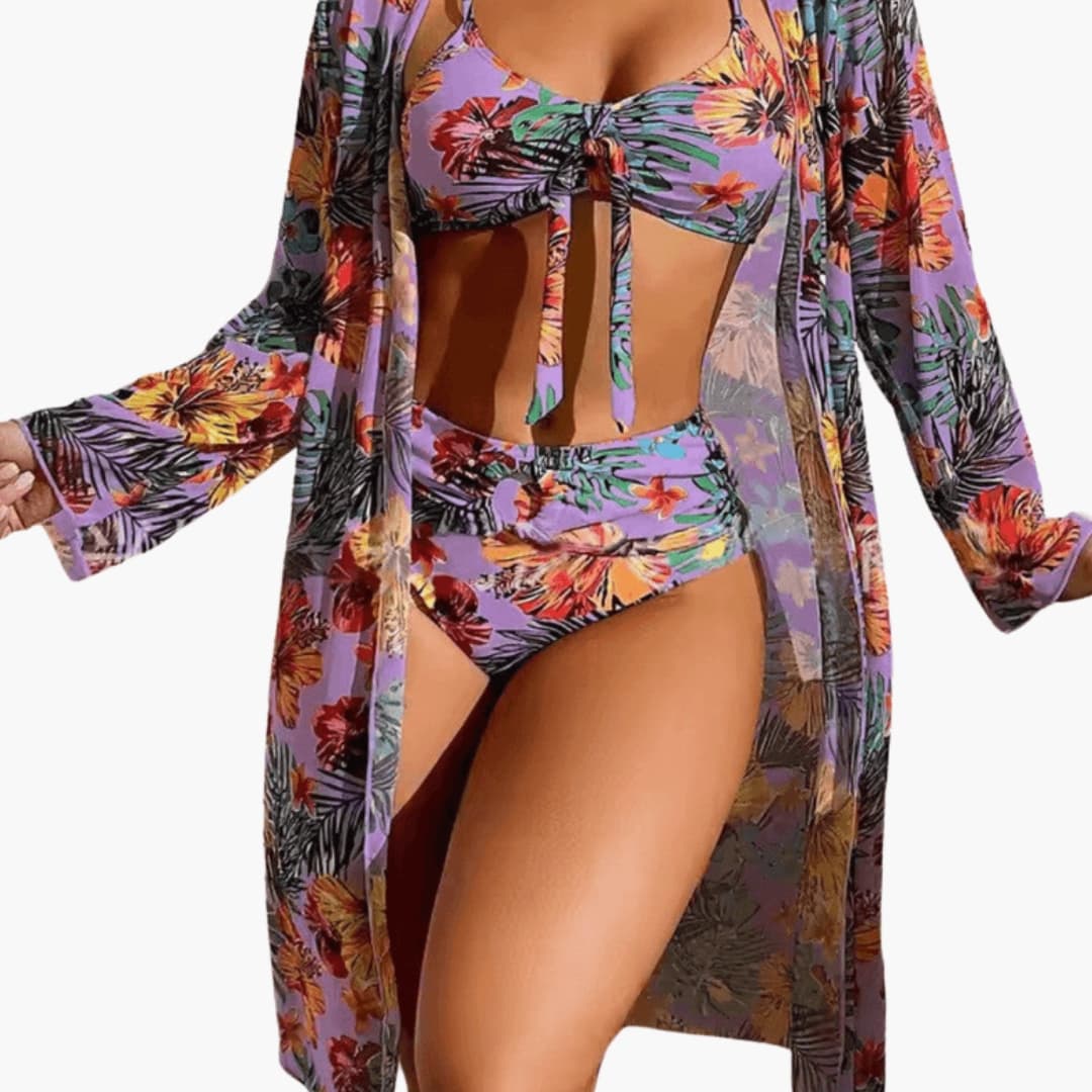 Women's Floral Bikini Set 3 Piece