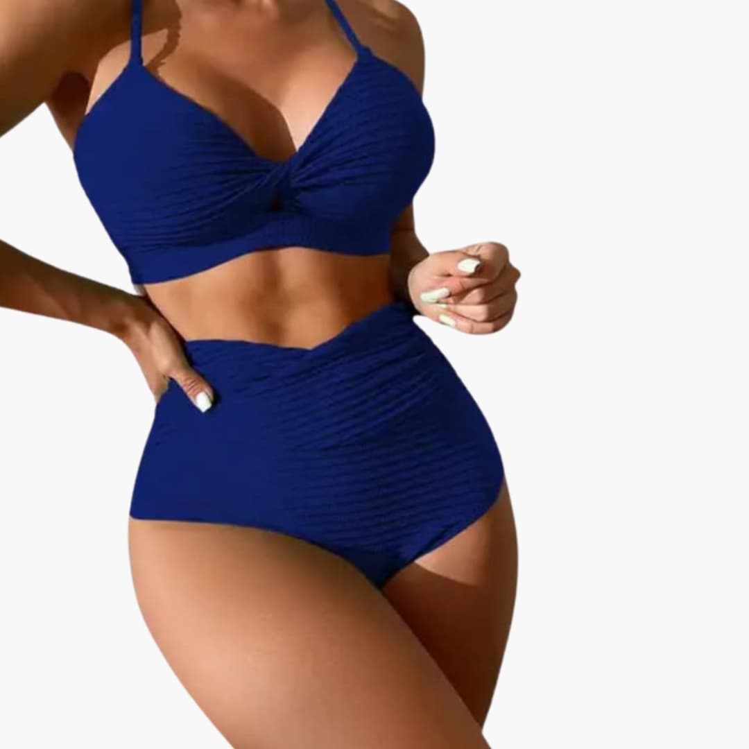 Women's High Waisted Animal Print Bikini Set - VibreMode