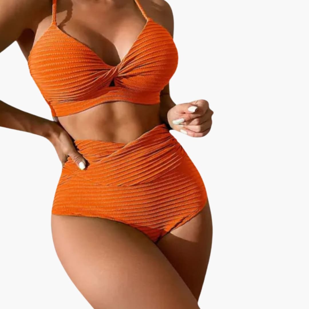 Women's High Waisted Animal Print Bikini Set