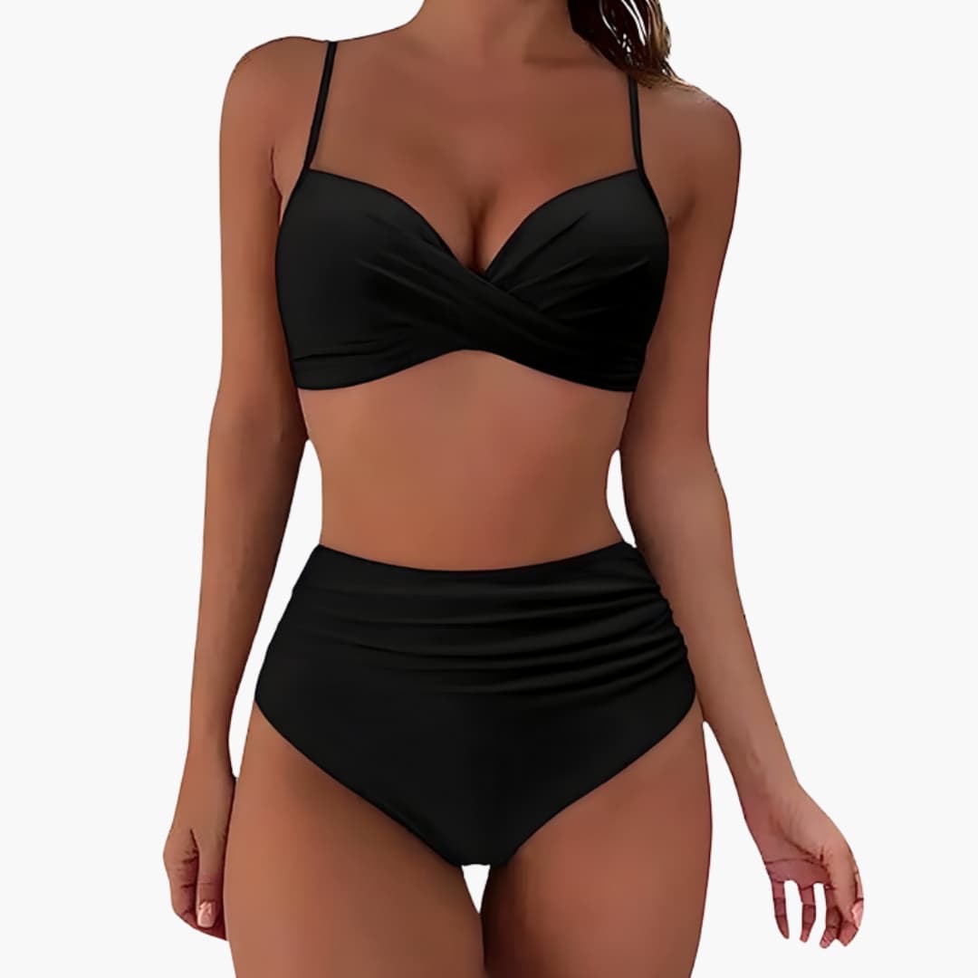 Women's High Waisted Bikini Adjustable Straps