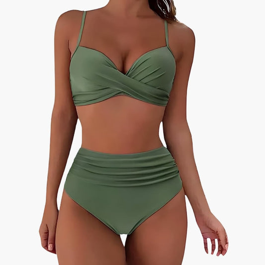 Women's High Waisted Bikini Adjustable Straps - VibreMode