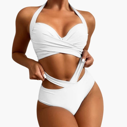 Women's High Waisted Bikini Set Shaping Panel