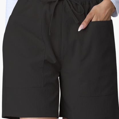 Women's Wide Leg Shorts High-Waisted Cotton