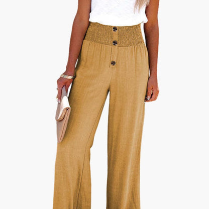Women's High Waist Elastic Pants Loose Fit - VibreMode