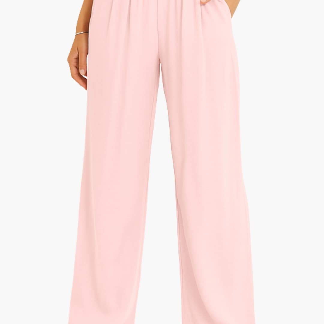Women's High Waist Wide Leg Pants Elastic