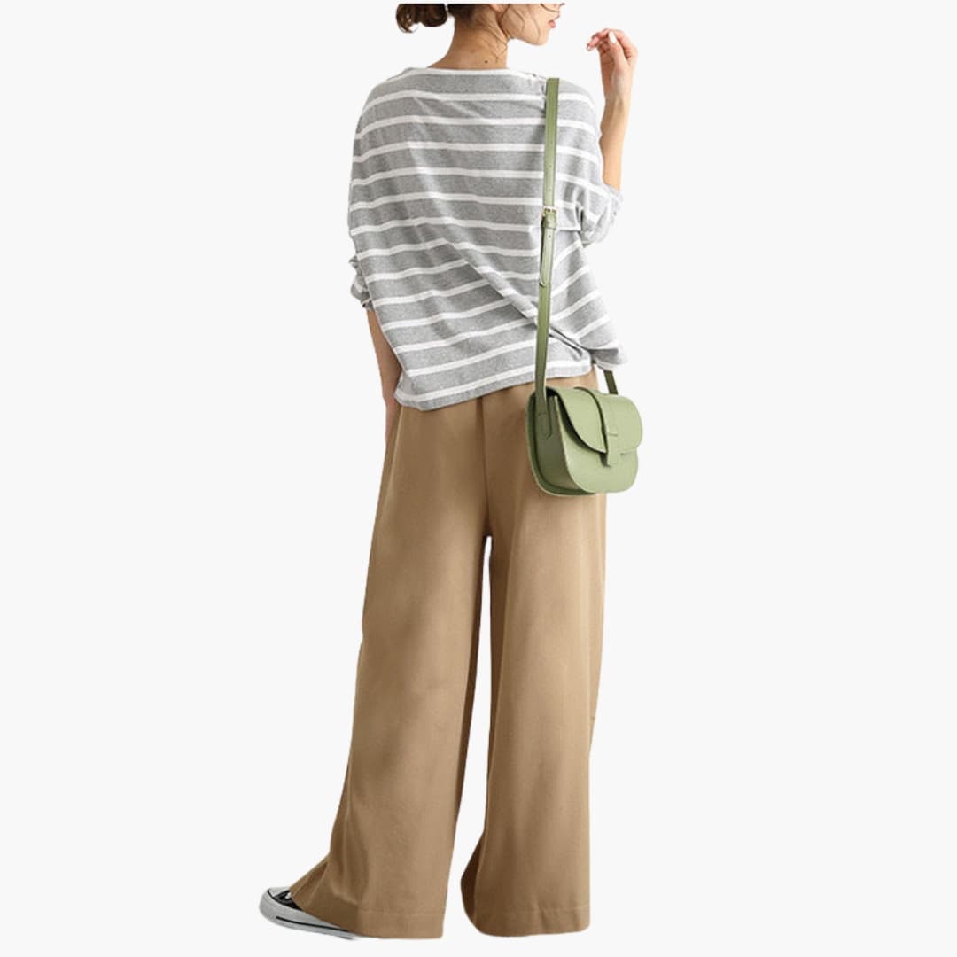Women's High Waist Wide Leg Summer Pants - VibreMode