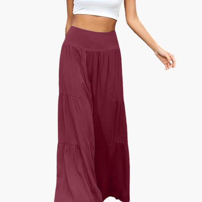 Women's Wide Leg High Waist Pleated Pants