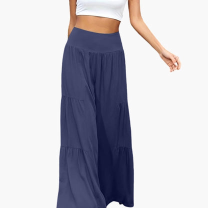Women's Wide Leg High Waist Pleated Pants