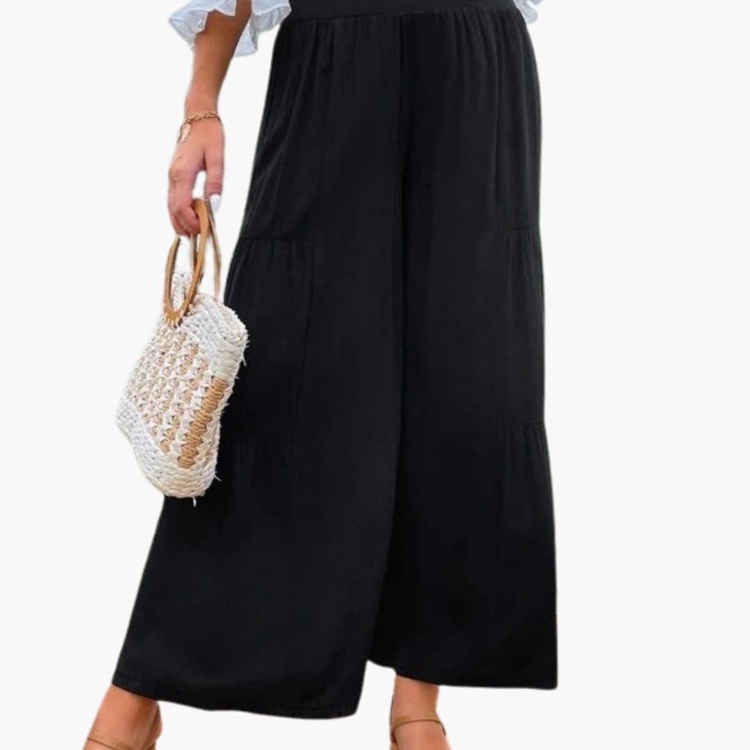 Women's Wide Leg High Waist Pleated Pants