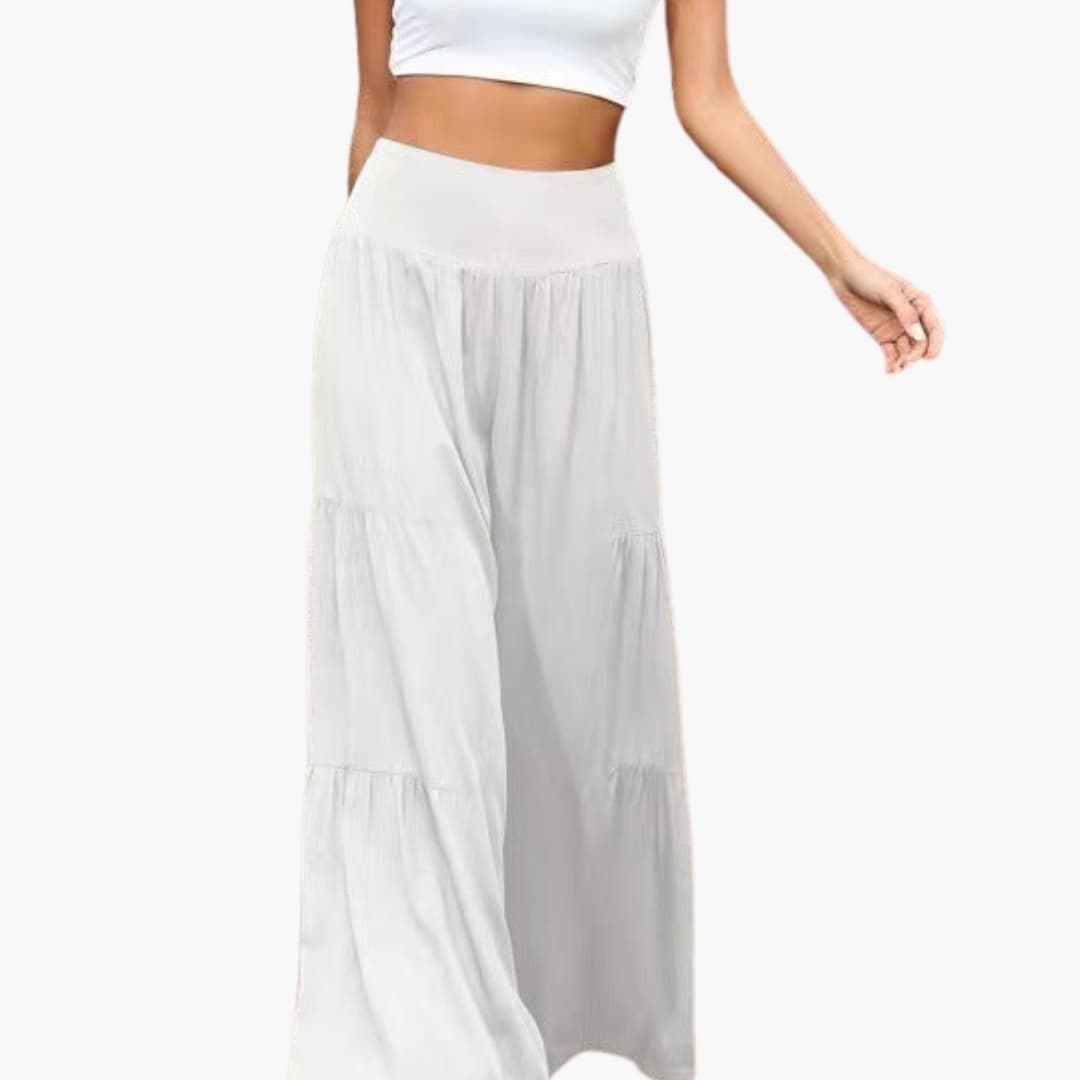 Women's Wide Leg High Waist Pleated Pants