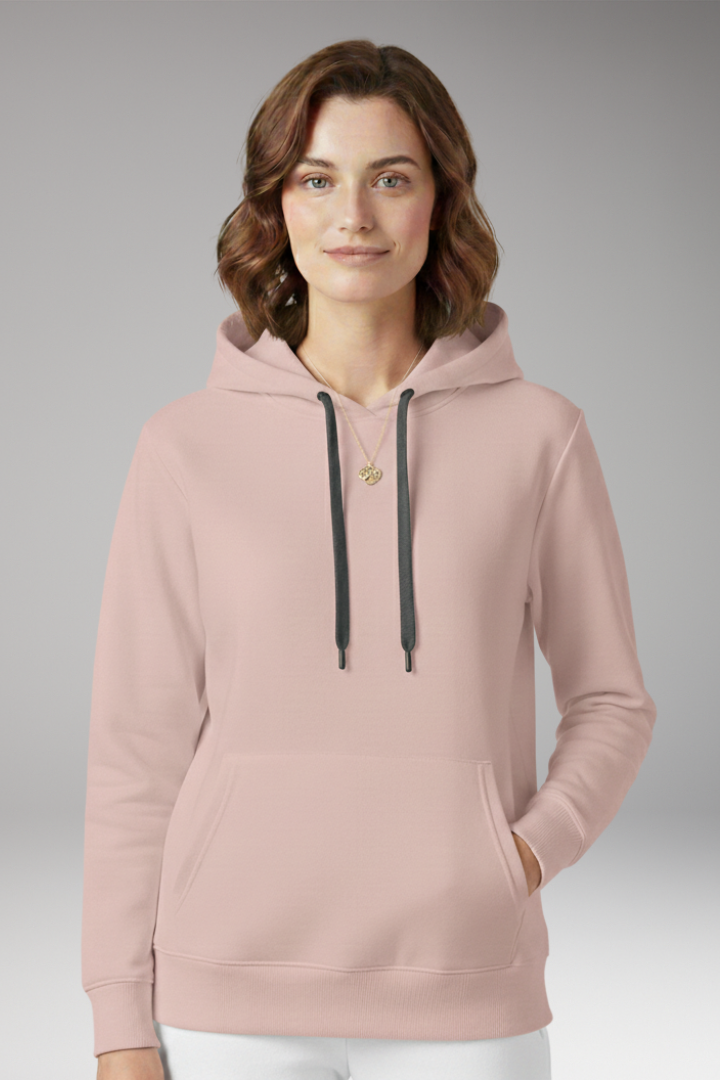 Women's Adjustable Hoodie Ribbed Edges