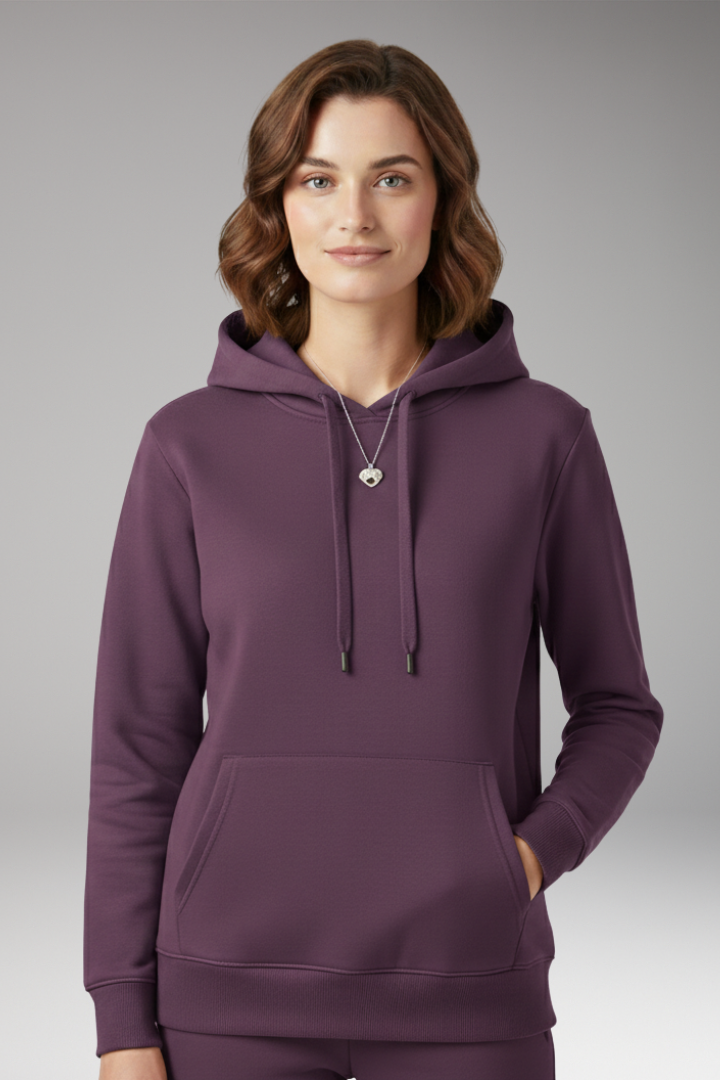 Women's Adjustable Hoodie Ribbed Edges