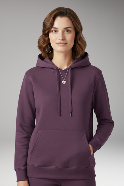 Women's Adjustable Hoodie Ribbed Edges