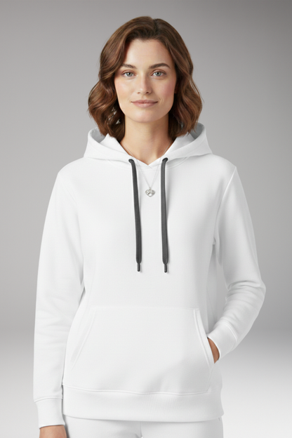 Women's Adjustable Hoodie Ribbed Edges