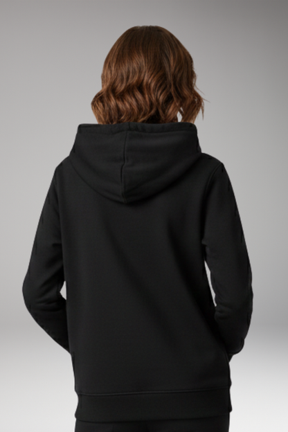 Women's Adjustable Hoodie Ribbed Edges