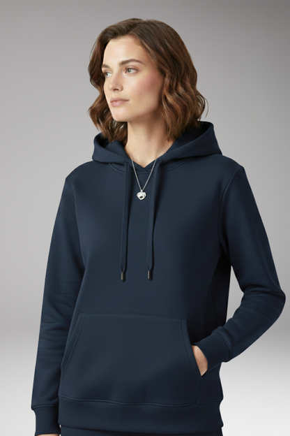 Women's Adjustable Hoodie Ribbed Edges