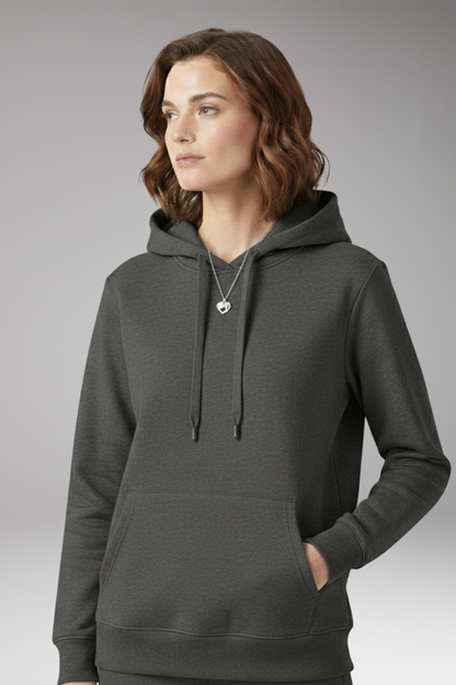 Women's Adjustable Hoodie Ribbed Edges