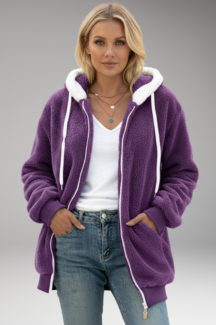 Women's Zip Up Hoodie Adjustable