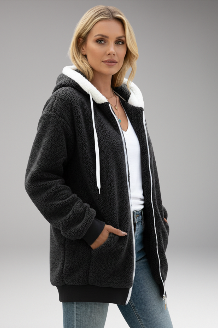 Women's Zip Up Hoodie Adjustable