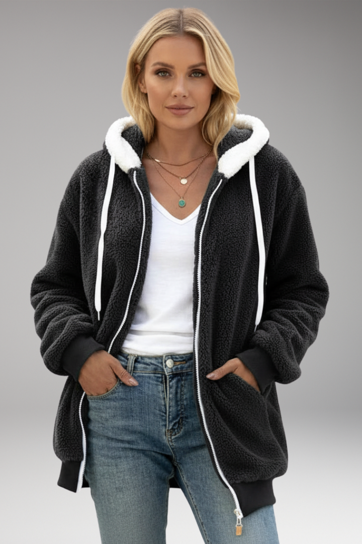 Women's Zip Up Hoodie Adjustable