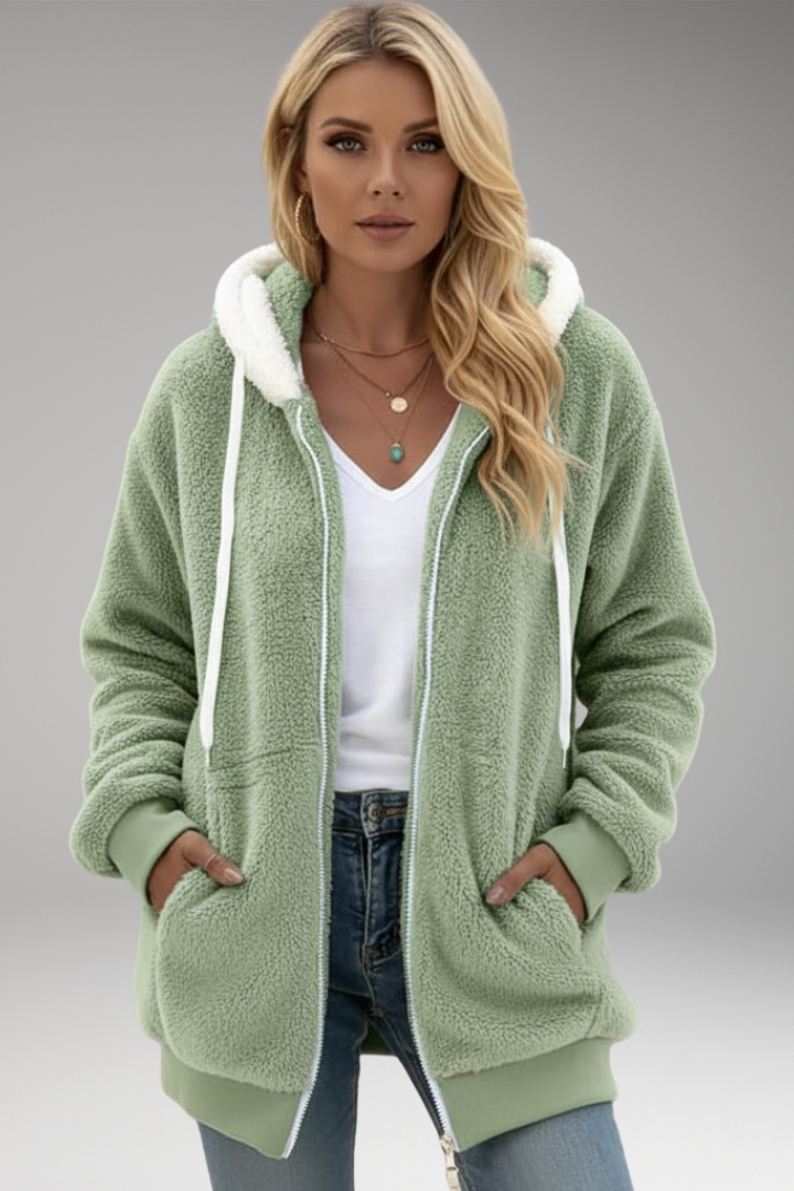 Women's Zip Up Hoodie Adjustable