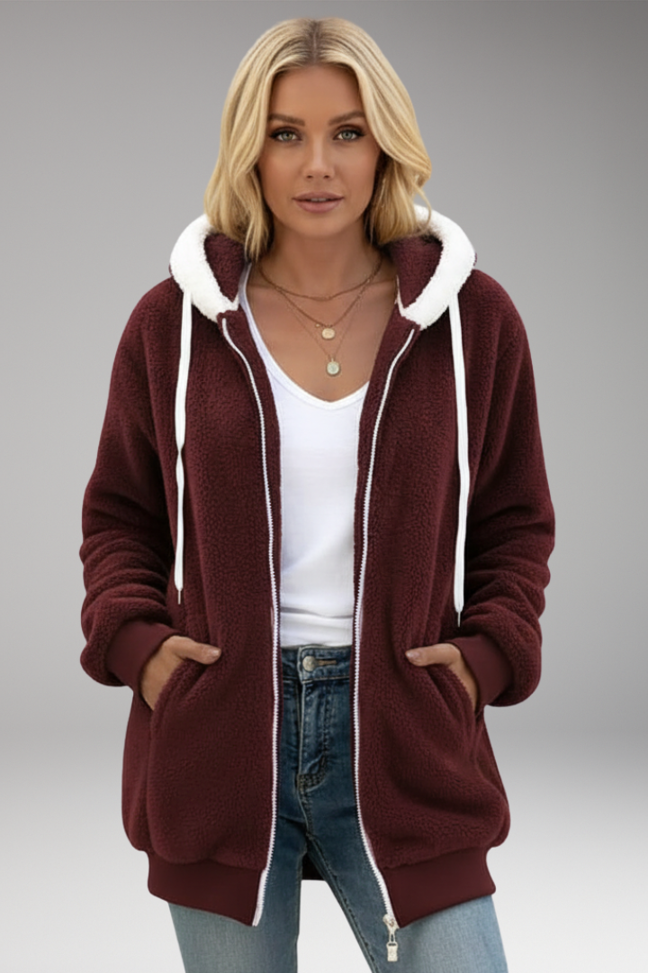 Women's Zip Up Hoodie Adjustable