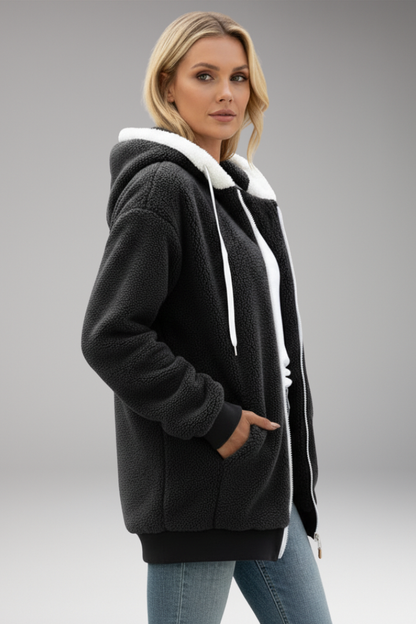 Women's Zip Up Hoodie Adjustable