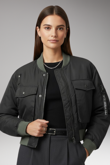 Women's Long Sleeve Front Zip Jacket