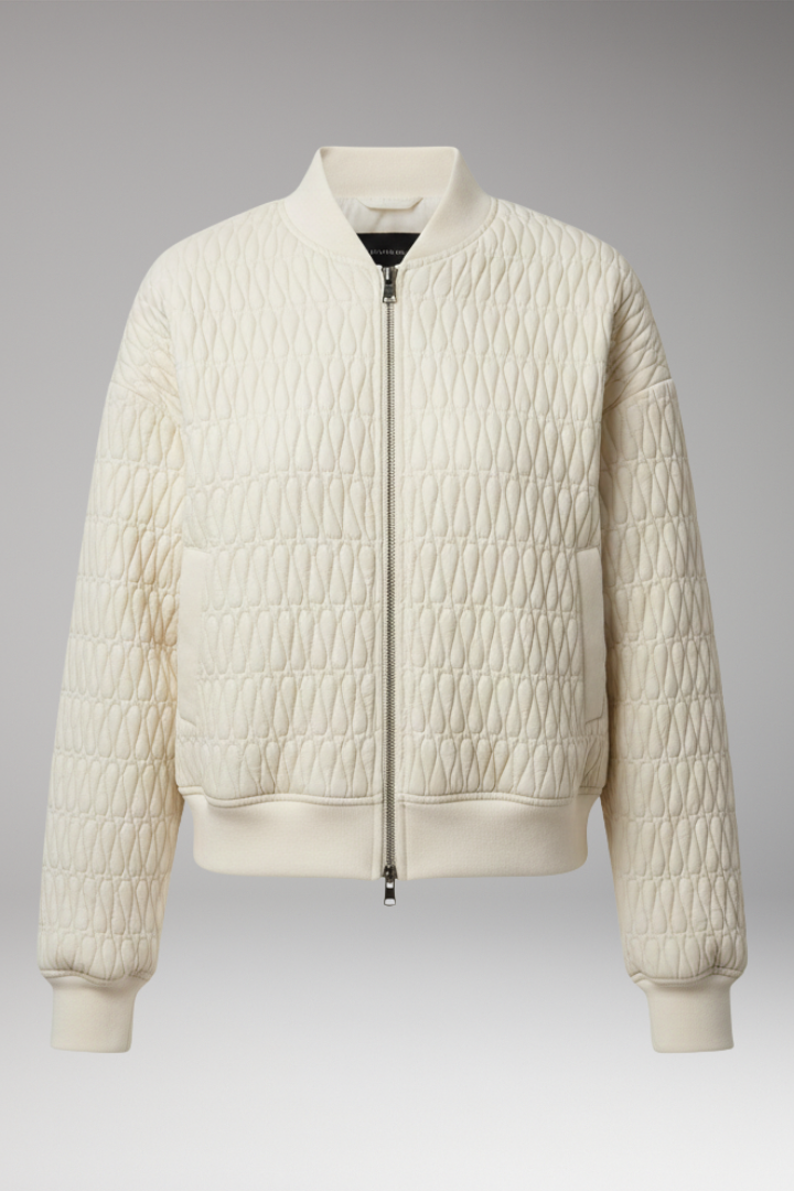 Women's Quilted Jacket Front Zip Closure - VibreMode