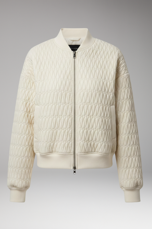 Women's Quilted Jacket Front Zip Closure - VibreMode