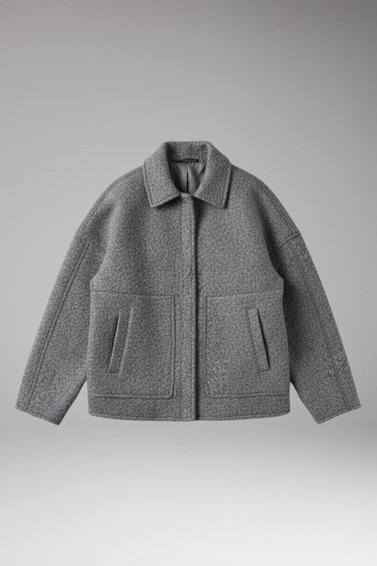 Women's Zip Front Jacket Ribbed Edge - VibreMode