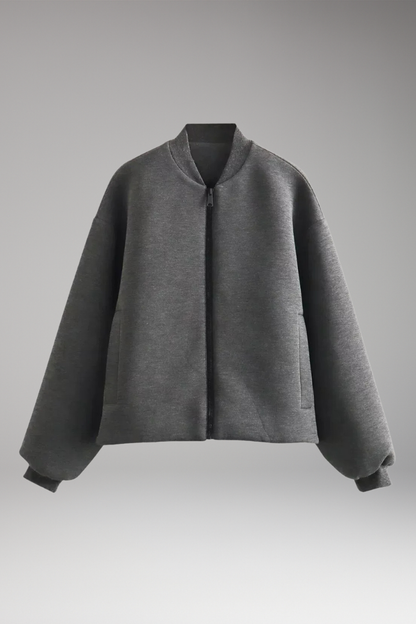 Women's Zipper Jacket With Side Pockets - VibreMode