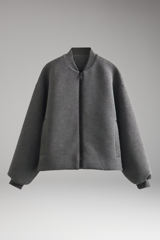 Women's Zipper Jacket With Side Pockets - VibreMode