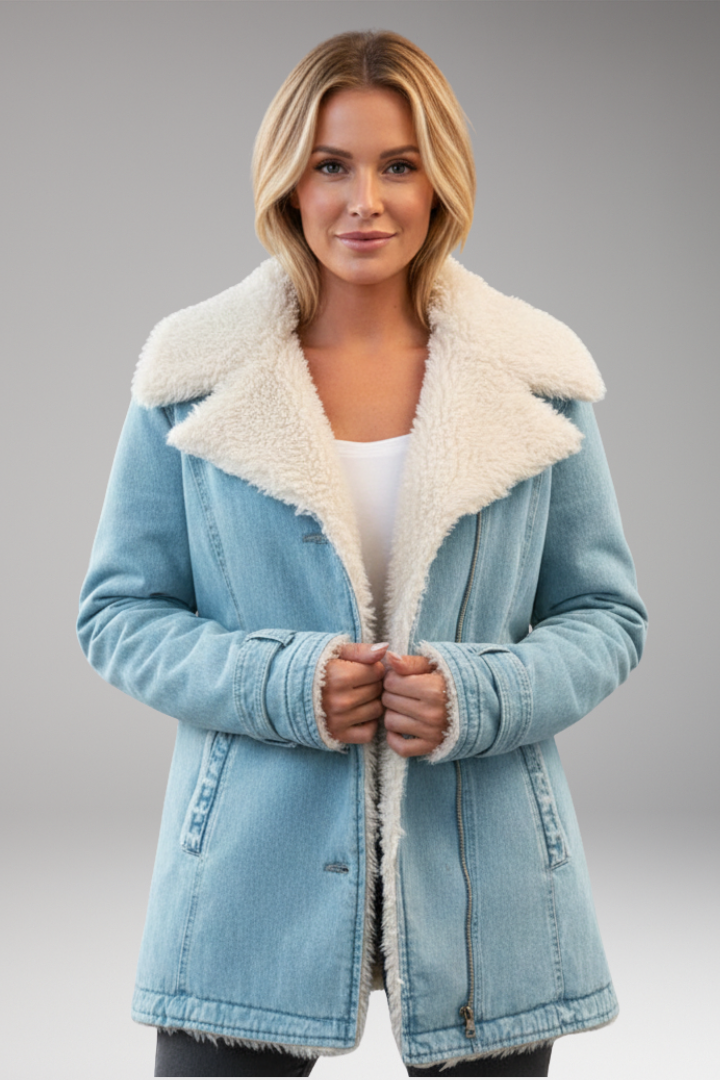 Women's High Collar Front Zip Jacket