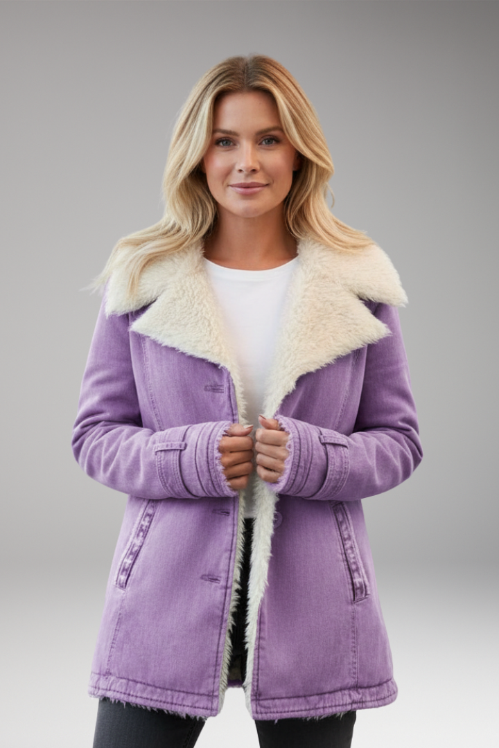 Women's High Collar Front Zip Jacket