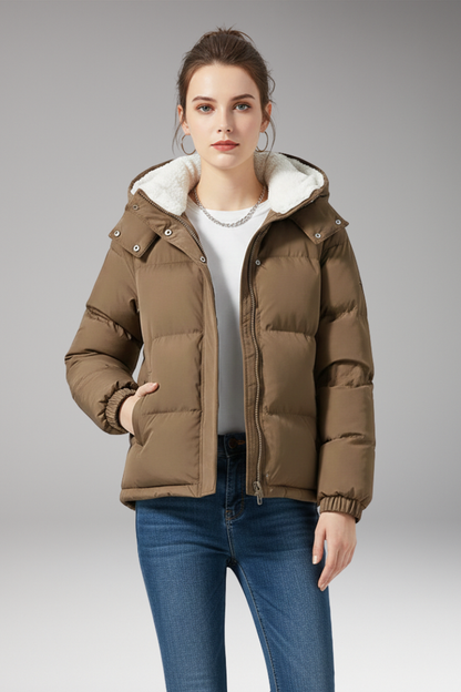 Women's Fleece Lined Hooded Jacket