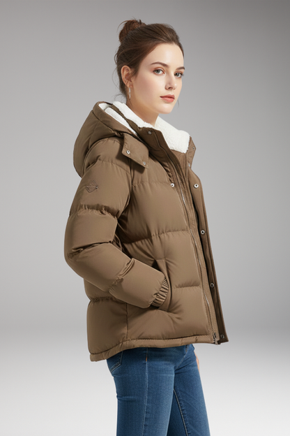 Women's Fleece Lined Hooded Jacket